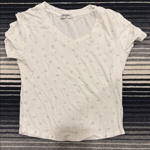 Chanel Cream Short Sleeve Tee